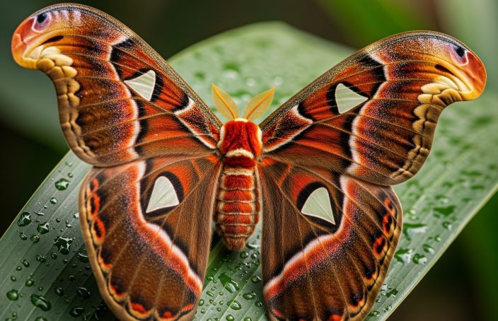 Attacus atlas farfalla