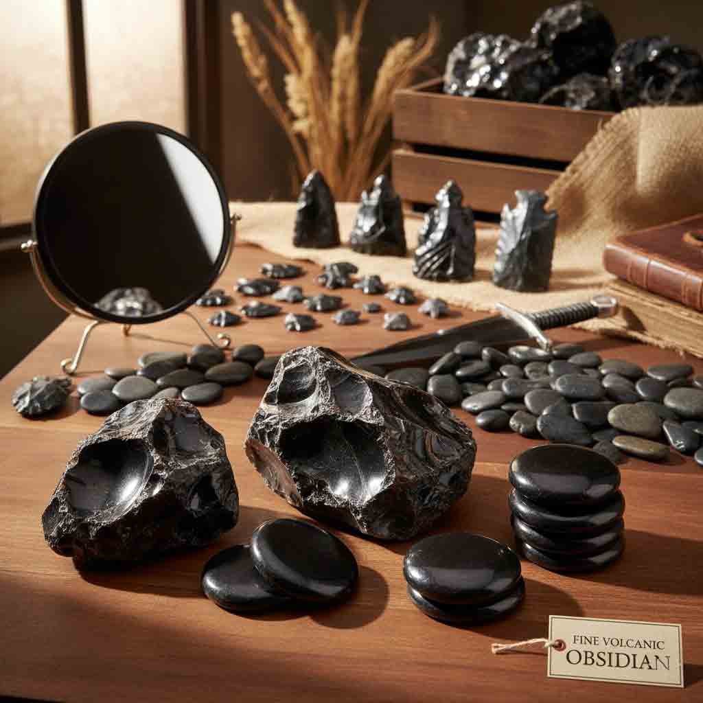 Collana Artigianale Corta in Bronzo con Onice, Pietra Lavica e Pirite Collana Artigianale Corta in Bronzo con Onice, Pietra Lavica e Pirite