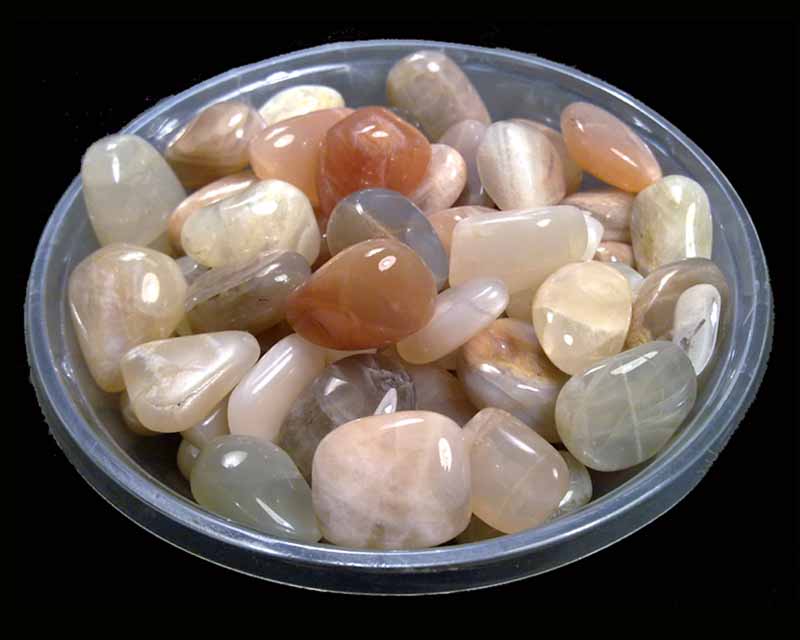 L'Arca di Noè - Moonstone Adularia 30 gr Tumbled Stones Worked Minerals  Crystaltherapy [M18663]