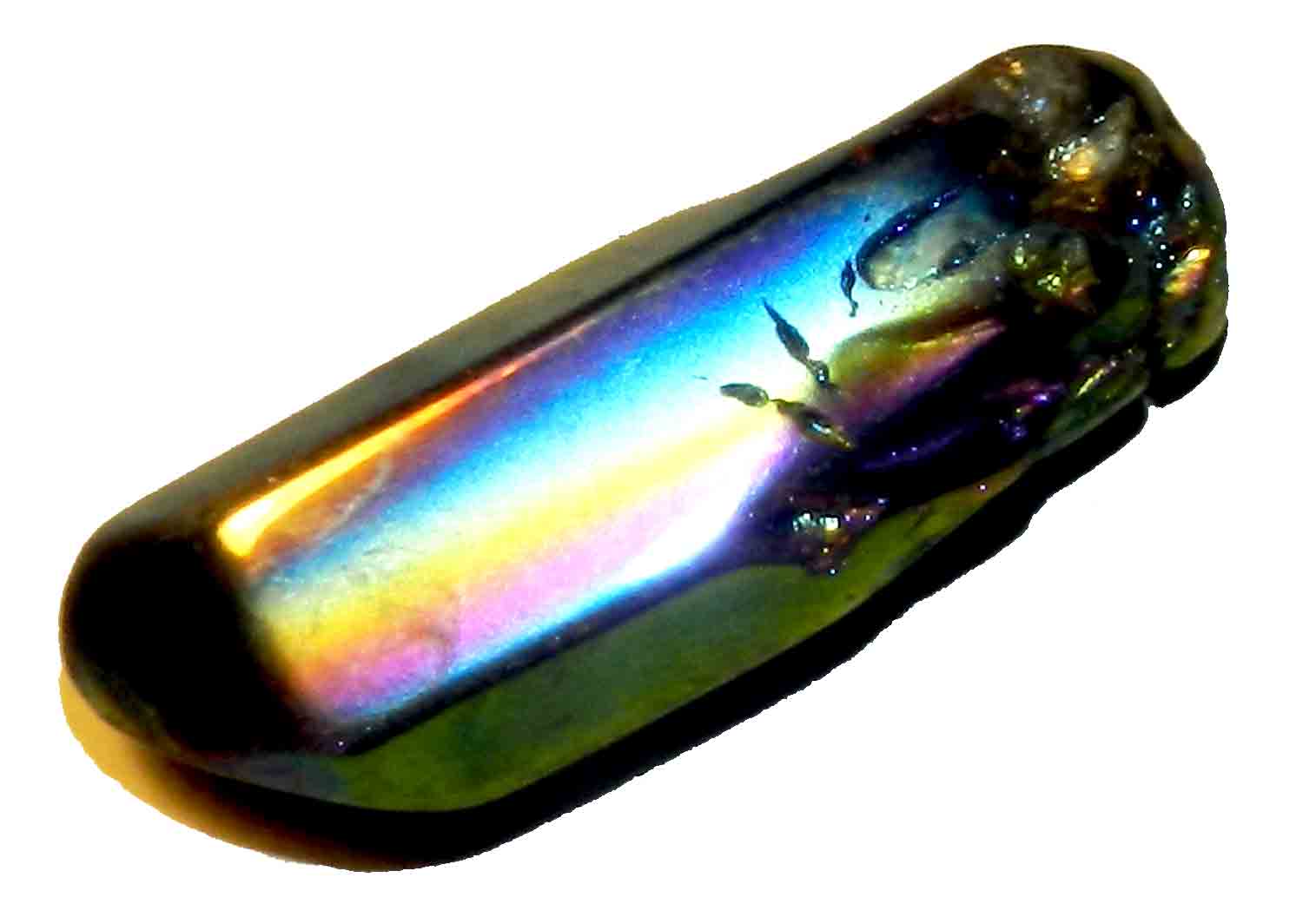 Macro Minerale Pietra Angelo Aura Quarzo Cristallo Su Sfondo Nero