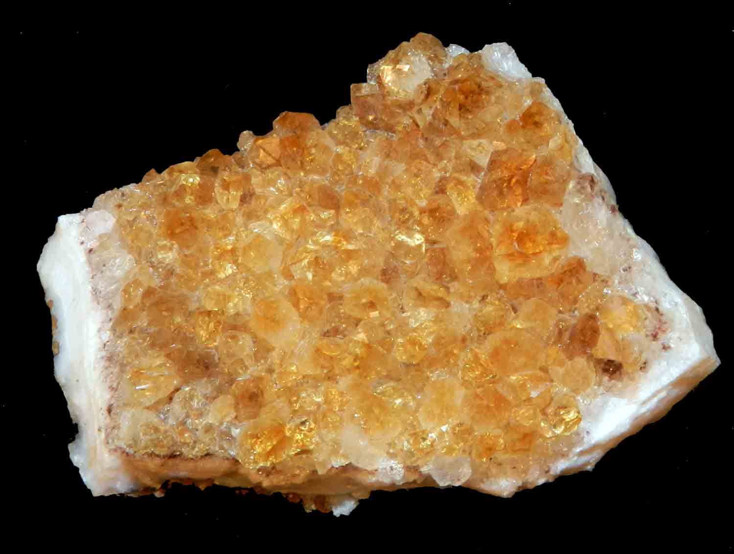 L'Arca di Noè - Quarzo Citrino Drusa (1) Cristalli Minerali Grezzi Pietre  Rocce Collezionismo [M22371]